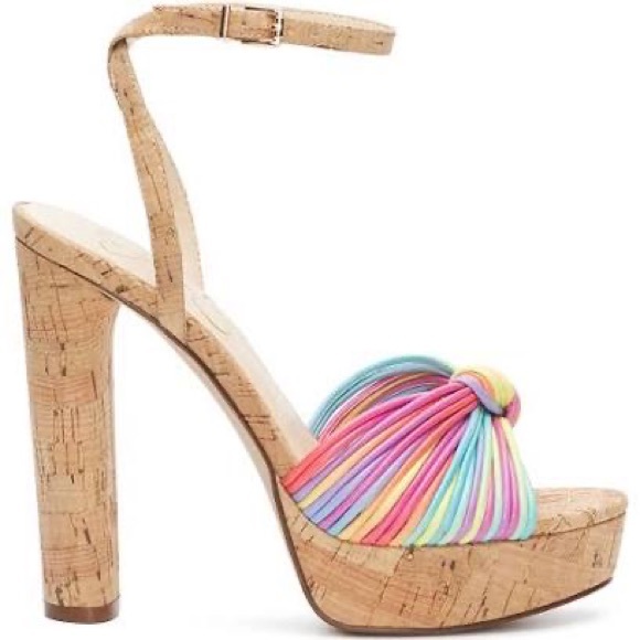 Jessica Simpson Shoes Jessica Simpson Cork Platform Immie Rainbow